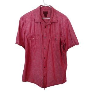 Young Men's XLT Red Button Up Short Sleeve from The Foundry Supply Company